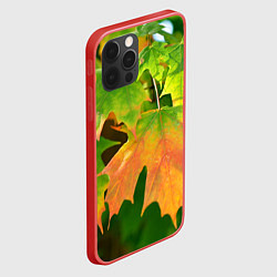 Чехол для iPhone 12 Pro Max Кленовый-лист, цвет: 3D-красный — фото 2