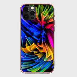 Чехол iPhone 12 Pro Max Абстрактная неоновая композиция Abstract neon comp