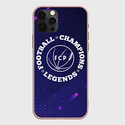Чехол iPhone 12 Pro Max Символ Porto и круглая надпись Football Legends an