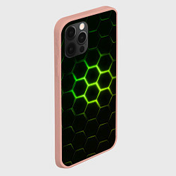 Чехол для iPhone 12 Pro Max НЕОНОВОЕ СВЕЧЕНИЕ ИЗ ПОД ПЛИТ, цвет: 3D-светло-розовый — фото 2