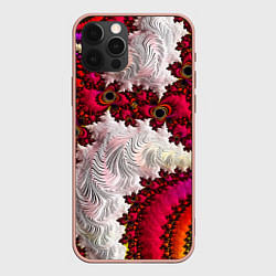 Чехол для iPhone 12 Pro Max Наикрутейший психоделический абстрактный фрактальн, цвет: 3D-светло-розовый