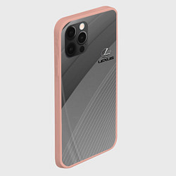 Чехол для iPhone 12 Pro Max Lexus - абстракция - sport, цвет: 3D-светло-розовый — фото 2