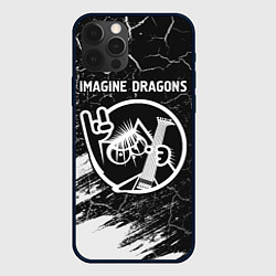Чехол для iPhone 12 Pro Max Imagine Dragons - КОТ - Краски, цвет: 3D-черный