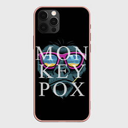 Чехол для iPhone 12 Pro Max MONKEYPOX, цвет: 3D-светло-розовый