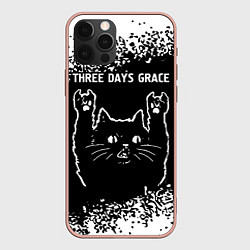 Чехол iPhone 12 Pro Max Группа Three Days Grace и Рок Кот