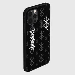 Чехол для iPhone 12 Pro Max Berserk bleck mask манга, цвет: 3D-черный — фото 2