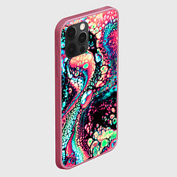 Чехол для iPhone 12 Pro Max Acid Wave, цвет: 3D-малиновый — фото 2