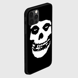 Чехол для iPhone 12 Pro Max Misfits череп, цвет: 3D-черный — фото 2