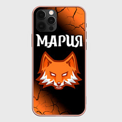 Чехол для iPhone 12 Pro Max Мария - ЛИСА - Минимализм, цвет: 3D-светло-розовый