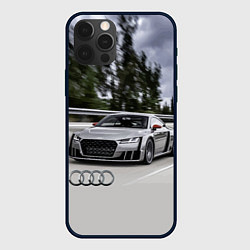 Чехол iPhone 12 Pro Max Ауди на скоростном шоссе Audi on the expressway