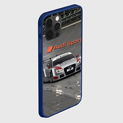Чехол для iPhone 12 Pro Max Audi Sport Racing Team Short Track Car Racing Авто, цвет: 3D-тёмно-синий — фото 2