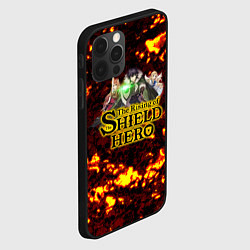 Чехол для iPhone 12 Pro Max The Rising of the Shield Hero персонажи на фоне че, цвет: 3D-черный — фото 2