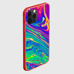 Чехол для iPhone 12 Pro Max Абстракция кислота, цвет: 3D-красный — фото 2