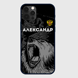Чехол для iPhone 12 Pro Max Александр Россия Медведь, цвет: 3D-черный