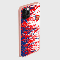 Чехол для iPhone 12 Pro Max Arsenal fc арсенал фк texture, цвет: 3D-светло-розовый — фото 2