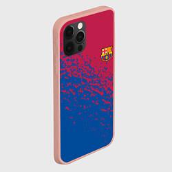 Чехол для iPhone 12 Pro Max Barcelona маленькое лого, цвет: 3D-светло-розовый — фото 2