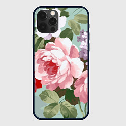 Чехол для iPhone 12 Pro Max Букет роз Лето, цвет: 3D-черный