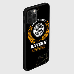 Чехол для iPhone 12 Pro Max Лого Bayern и надпись Legendary Football Club на т, цвет: 3D-черный — фото 2