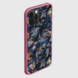 Чехол для iPhone 12 Pro Max Цветы Вечерний Летний Сад, цвет: 3D-малиновый — фото 2