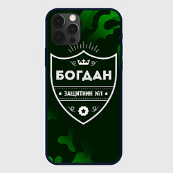 Чехол для iPhone 12 Pro Max Богдан ЗАЩИТНИК Камуфляж, цвет: 3D-черный