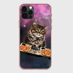 Чехол iPhone 12 Pro Max Космический котёнок диджей Space DJ Cat