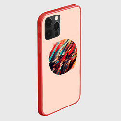 Чехол для iPhone 12 Pro Max Абстрактный кружок, цвет: 3D-красный — фото 2