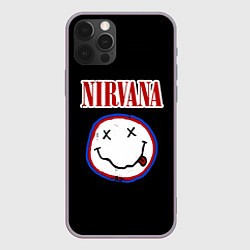 Чехол для iPhone 12 Pro Max Nirvana гранж, цвет: 3D-серый