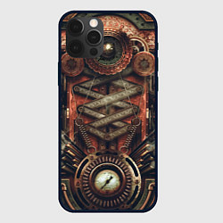 Чехол iPhone 12 Pro Max Mechanical device in Steampunk Retro style