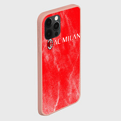 Чехол для iPhone 12 Pro Max Ac milan абстракция, цвет: 3D-светло-розовый — фото 2