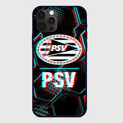 Чехол iPhone 12 Pro Max PSV FC в стиле Glitch на темном фоне