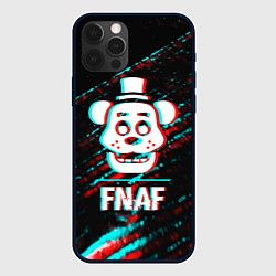 Чехол iPhone 12 Pro Max FNAF в стиле Glitch Баги Графики на темном фоне