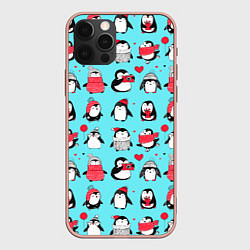 Чехол iPhone 12 Pro Max PENGUINS ON THE POSITIVE