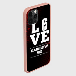 Чехол для iPhone 12 Pro Max Rainbow Six Love Классика, цвет: 3D-светло-розовый — фото 2