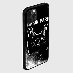 Чехол для iPhone 12 Pro Max Группа Linkin Park и Рок Кот, цвет: 3D-черный — фото 2