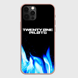Чехол iPhone 12 Pro Max Twenty One Pilots Blue Fire