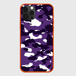 Чехол для iPhone 12 Pro Max Amethyst Purple Аметист, цвет: 3D-красный