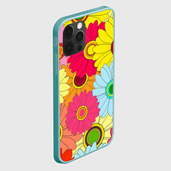 Чехол для iPhone 12 Pro Max CHAMOMILE CHRYSANTHEMUMS, цвет: 3D-мятный — фото 2