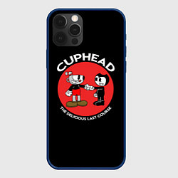 Чехол для iPhone 12 Pro Max Cuphead & Bendy, цвет: 3D-тёмно-синий