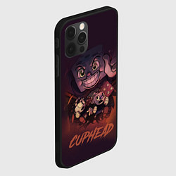 Чехол для iPhone 12 Pro Max Cuphead - Король кости, цвет: 3D-черный — фото 2