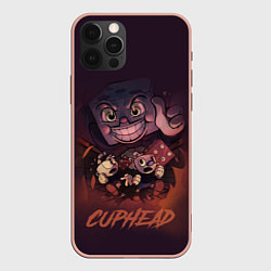 Чехол для iPhone 12 Pro Max Cuphead - Король кости, цвет: 3D-светло-розовый