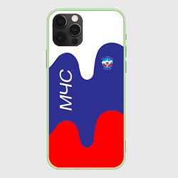 Чехол iPhone 12 Pro Max МЧС - флаг России