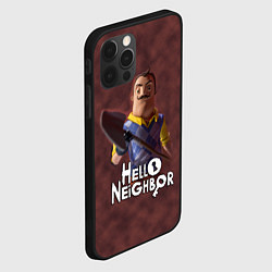 Чехол для iPhone 12 Pro Max Привет сосед: Сосед с лопатой, цвет: 3D-черный — фото 2