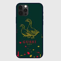 Чехол iPhone 12 Pro Max Gucci - ga ga ga - краска