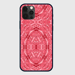 Чехол для iPhone 12 Pro Max Red ornament Arabic, цвет: 3D-черный