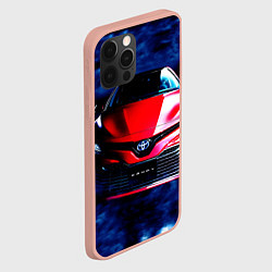 Чехол для iPhone 12 Pro Max Тойота Камри, цвет: 3D-светло-розовый — фото 2