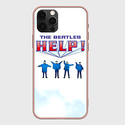 Чехол для iPhone 12 Pro Max The Beatles Help!, цвет: 3D-светло-розовый