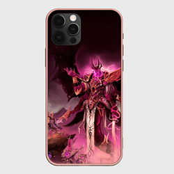 Чехол для iPhone 12 Pro Max Демон-Примарх Фулгрим, цвет: 3D-светло-розовый