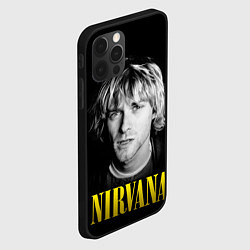 Чехол для iPhone 12 Pro Max Nirvana - Kurt Donald Cobain, цвет: 3D-черный — фото 2