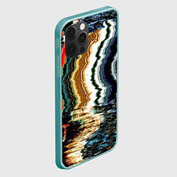 Чехол для iPhone 12 Pro Max Glitch pattern - fashion trend, цвет: 3D-мятный — фото 2