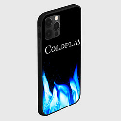 Чехол для iPhone 12 Pro Max Coldplay Blue Fire, цвет: 3D-черный — фото 2